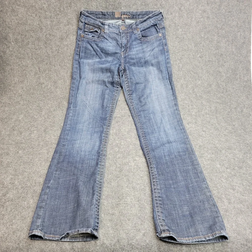 Kut From The Kloth Jeans Womens 8 Medium Wash Bootcut Embroidered Stretch Y2K - Picture 2 of 14